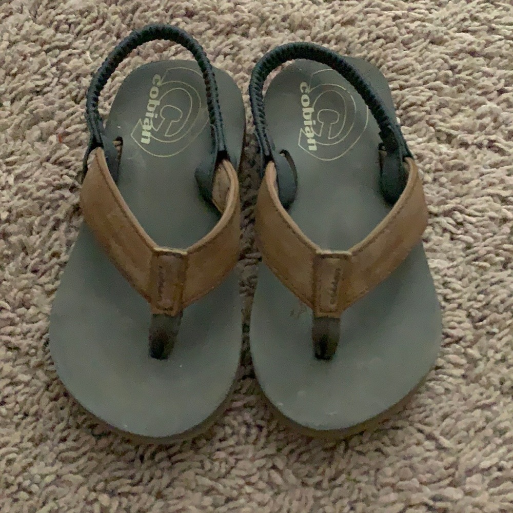 Toddler boys Cobain flip flops